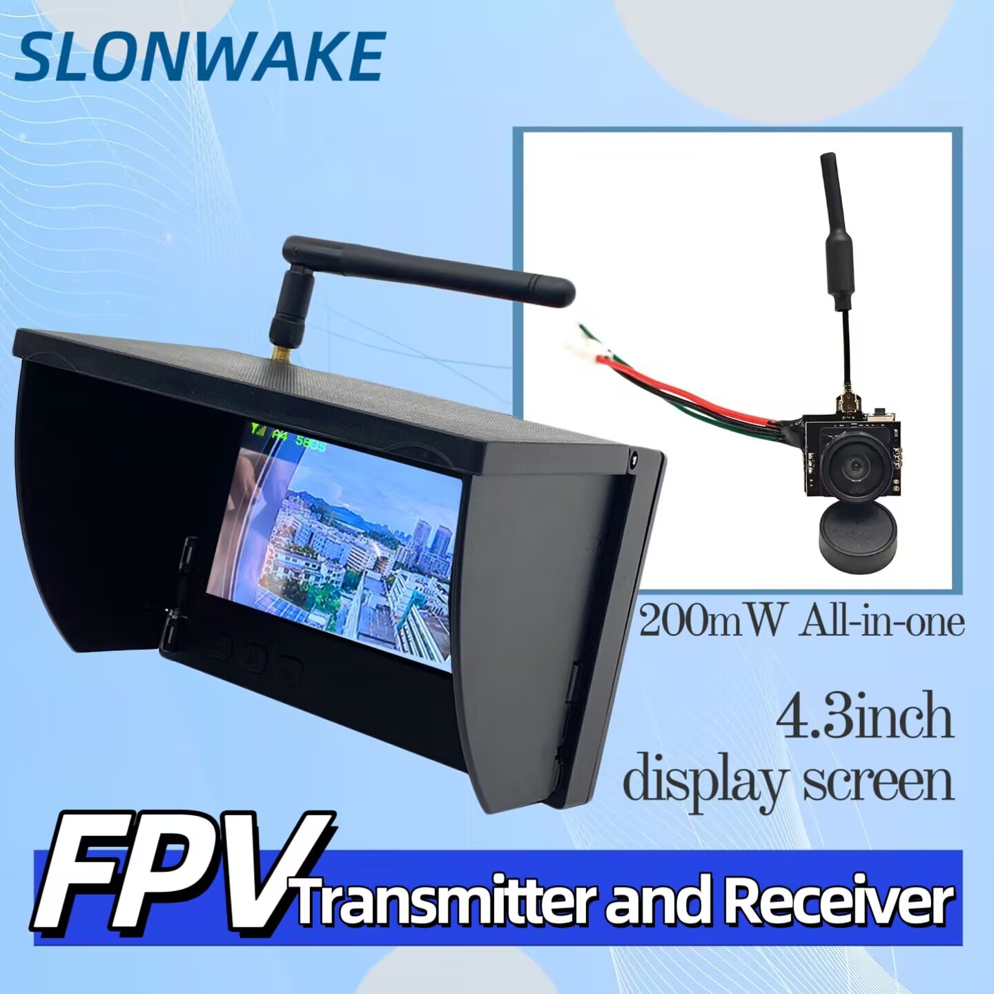 Drone Racing Frame - SLONWAKE Kamera Transmisi Video Analog 5.8G