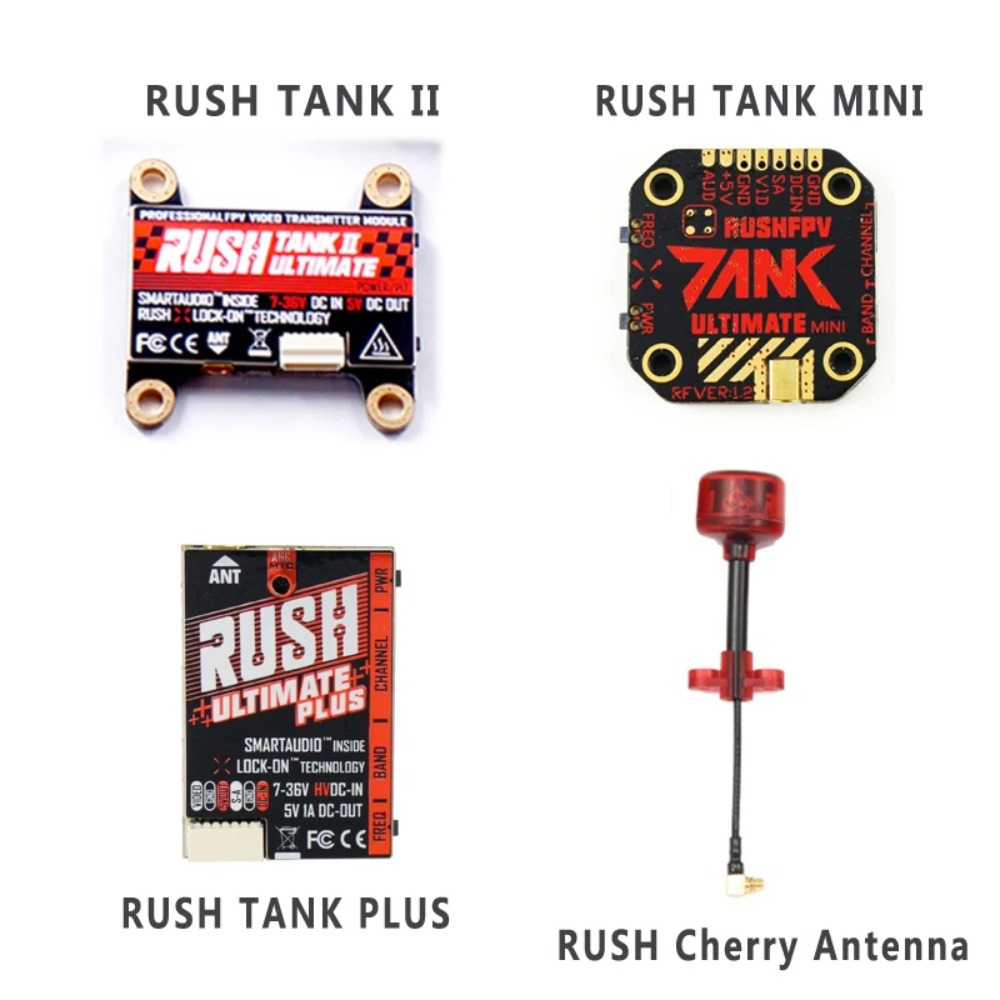 Drone Racing Frame - RUSH TANK Ultimate II/Mini/ PLUS/solo VTX
