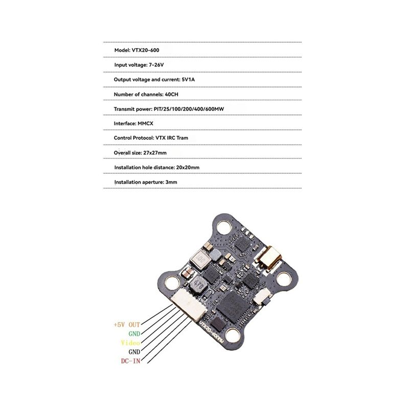 A97I-5.8G 40CH VTX FPV Transmi - Drone Racing Vtx ulasan dan harga