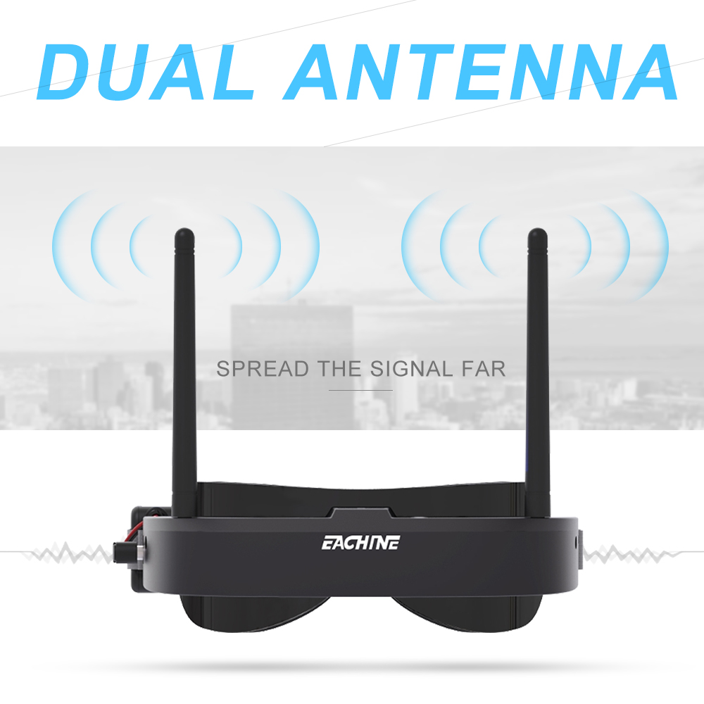 Eachine kacamata FPV EV100, ca - Drone Racing Battery ulasan dan harga