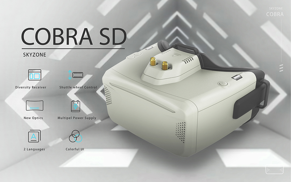 SKYZONE Cobra SD X V4 Kacamata - Drone Racing Goggles ulasan dan harga