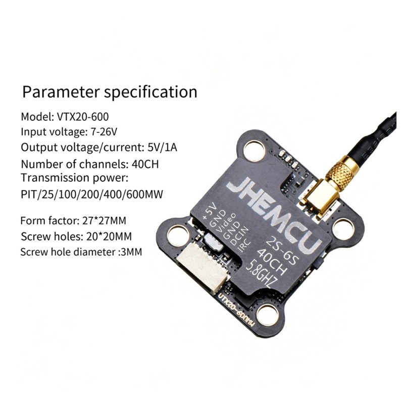 【TODAY-BUY】~@ JHEMCU VTX20-600 - Drone Racing Charger ulasan dan harga