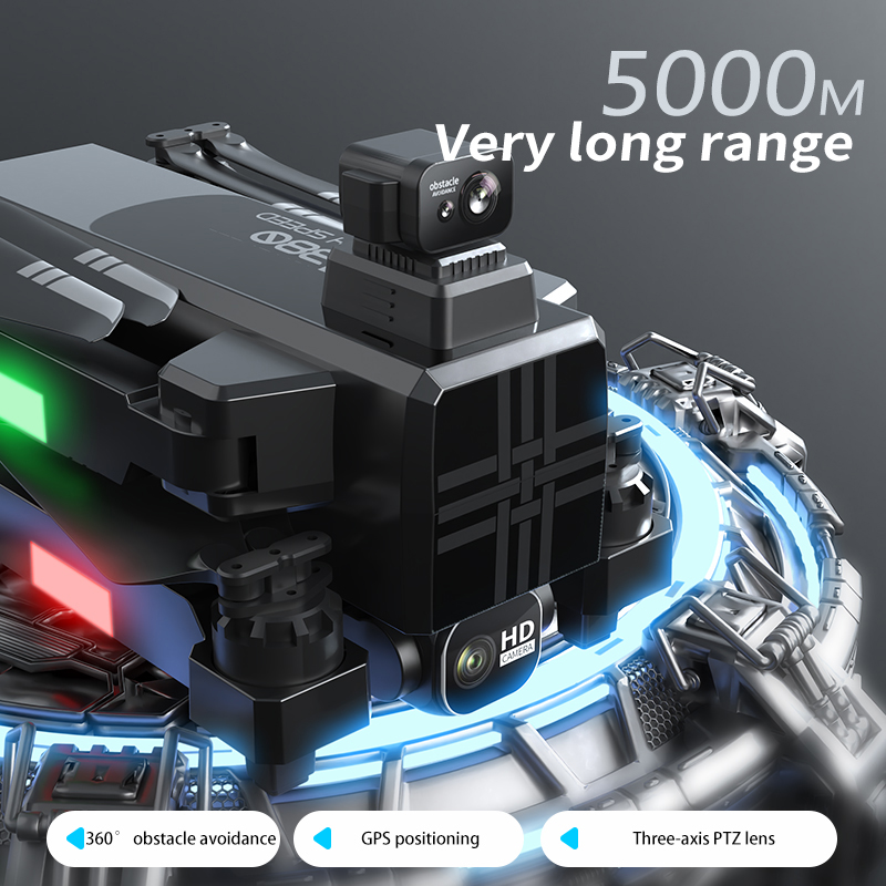 A380 Drone 4K HD tiga sumbu, m - Drone Racing Camera ulasan dan harga