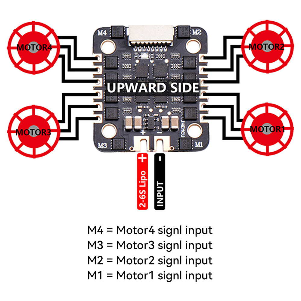 JHEMCU EM40A 40A BLheli_S 4in1 - Drone Racing Esc ulasan dan harga